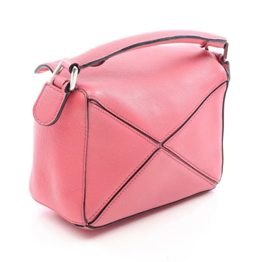 Loewe Bag Puzzle Pink Handbag Leather Pink